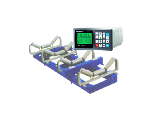 ベルトは送り装置のコントローラー、ベルトの重量の表示器の接続する荷重計のスピード センサを重量を量る