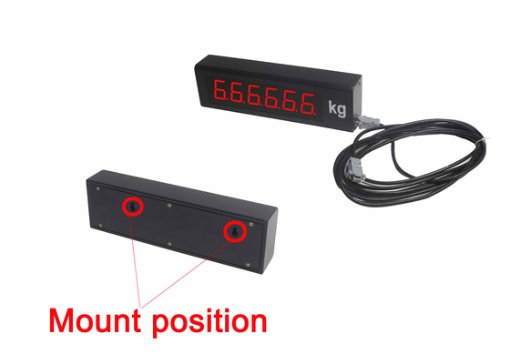LEDのRS232およびRS485コミュニケーションを用いる遠隔表示荷重計の表示器